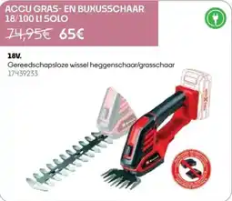 HandyHome Accu gras en buxusschaar 18/100 LI SOLO aanbieding