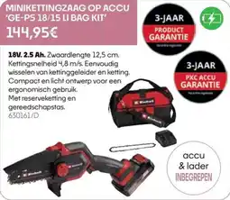HandyHome Minikettingzaag op accu 'GE-PS 18/15 LI BAG KIT' aanbieding
