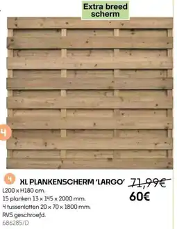 HandyHome XL plankenscherm Largo aanbieding