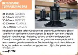 HandyHome Regelbare terrasdragers aanbieding