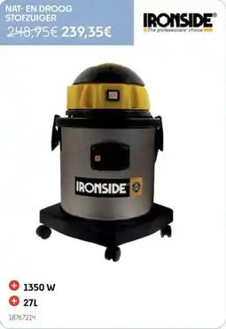 HandyHome Ironside Nat en droog stofzuiger aanbieding