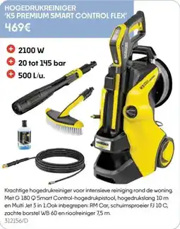 HandyHome Hogedrukreiniger 'k5 premium smart control flex' aanbieding