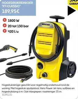 HandyHome Hogedrukreiniger 'k4 classic' aanbieding