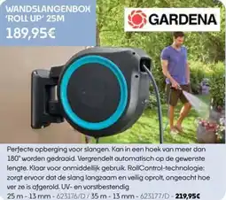 HandyHome Gardena Wandslangenbox 'roll up' aanbieding