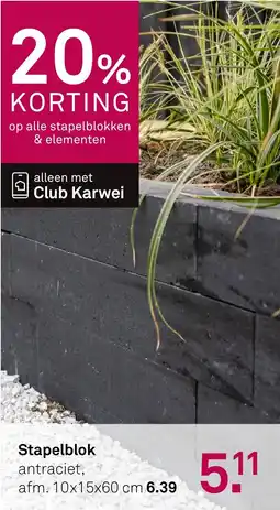 Karwei Stapelblok aanbieding