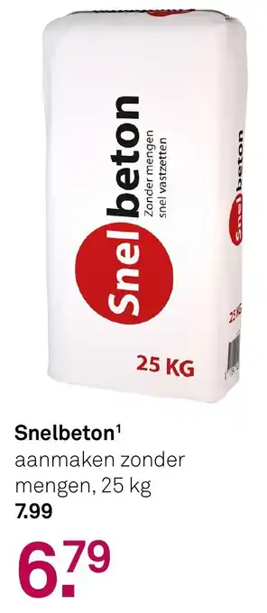Karwei Snelbeton aanbieding