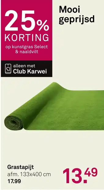 Karwei Grastapijt aanbieding