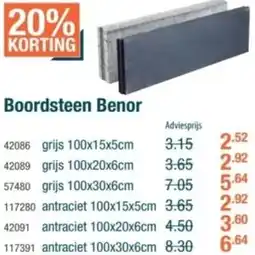 Cevo Boordsteen Benor aanbieding