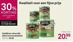 Karwei CetaBever natuurlijk effect tuinmeubelbeits aanbieding