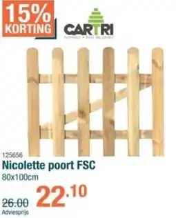 Cevo Nicolette poort FSC aanbieding