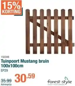 Cevo Tuinpoort Mustang bruin aanbieding