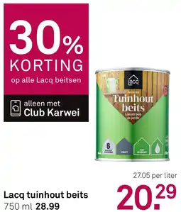Karwei Lacq Tuinhout Beits aanbieding