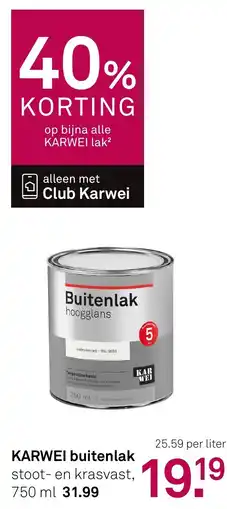 Karwei Karwei buitenlak stoot en krasvast aanbieding