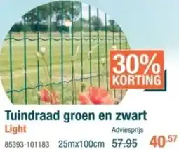 Cevo Tuindraad groen en zwart aanbieding