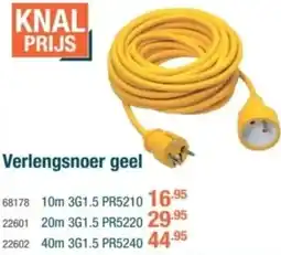 Cevo Verlengsnoer geel aanbieding