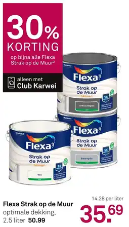 Karwei Flexa Strak op de Muur aanbieding