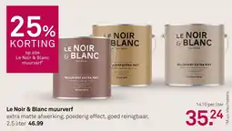 Karwei Le Noir & Blanc muurverf aanbieding