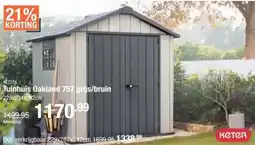 Cevo Tuinhuis Oakland 757 grijs/bruin aanbieding
