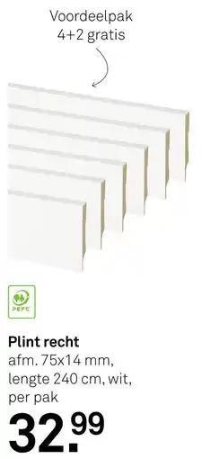 Karwei Plint Recht aanbieding