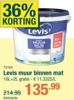 Cevo Levis muur binnen mat aanbieding
