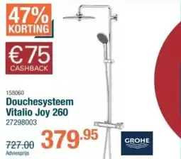 Cevo Douchesysteem Vitalio Joy 260 aanbieding