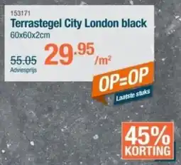 Cevo Terrastegel City London black aanbieding