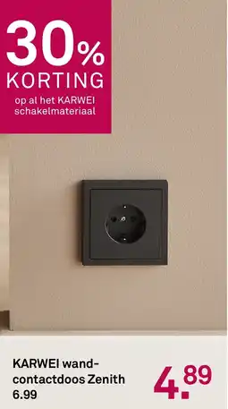 Karwei Karwei Wandcontactdoos Zenith aanbieding