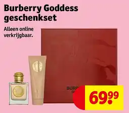 Kruidvat Burberry Goddess geschenkset aanbieding