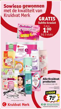 Kruidvat 3 x shampoo Coconut 500 ml + GRATIS kraslot aanbieding