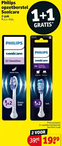 Kruidvat Philips opzetborstel Sonicare aanbieding