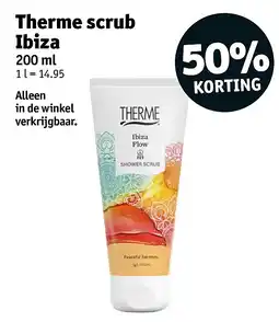 Kruidvat Therme scrub Ibiza aanbieding