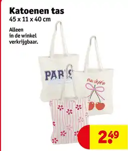 Kruidvat Katoenen tas aanbieding