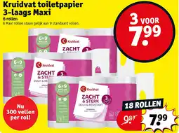 Kruidvat Kruidvat toiletpapier 3-laags Maxi aanbieding