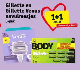 Kruidvat Gillette en Gillette Venus navulmesjes aanbieding