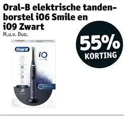 Kruidvat Oral-B elektrische tandenborstel iO6 Smile en iO9 Zwart aanbieding