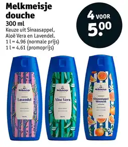 Kruidvat Melkmeisje douche aanbieding