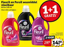 Kruidvat Fleuril en Persil wasmiddel vloeibaar aanbieding