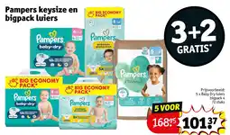 Kruidvat Pampers keysize en bigpack luiers aanbieding