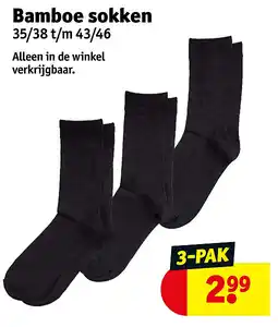 Kruidvat Bamboe sokken aanbieding