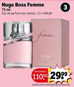 Kruidvat Hugo Boss Femme aanbieding