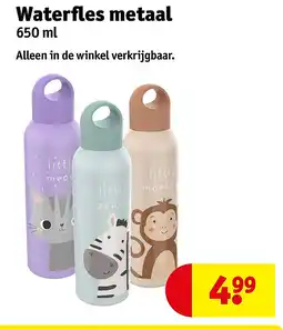 Kruidvat Waterfles metaal aanbieding