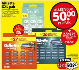 Kruidvat Gillette voordeelpak Fusion Manual XXL 20 st aanbieding