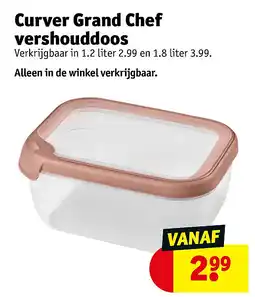 Kruidvat Curver Grand Chef vershouddoos aanbieding