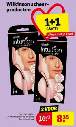 Kruidvat Wilkinson scheer- producten aanbieding