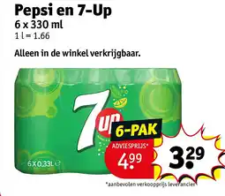Kruidvat Pepsi en 7-Up aanbieding