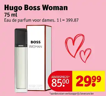 Kruidvat Hugo Boss Woman aanbieding