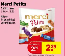 Kruidvat Merci Petits aanbieding