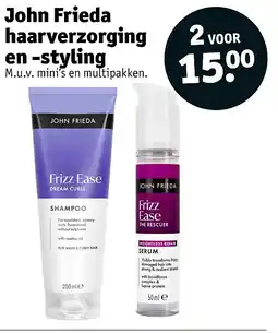 Kruidvat John Frieda haarverzorging en -styling aanbieding