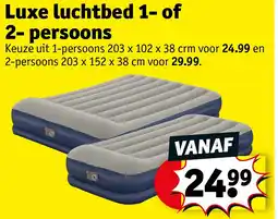 Kruidvat Luxe luchtbed 1- of 2- persoons aanbieding