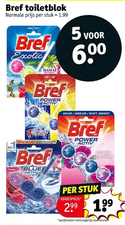 Kruidvat Bref toiletblok aanbieding